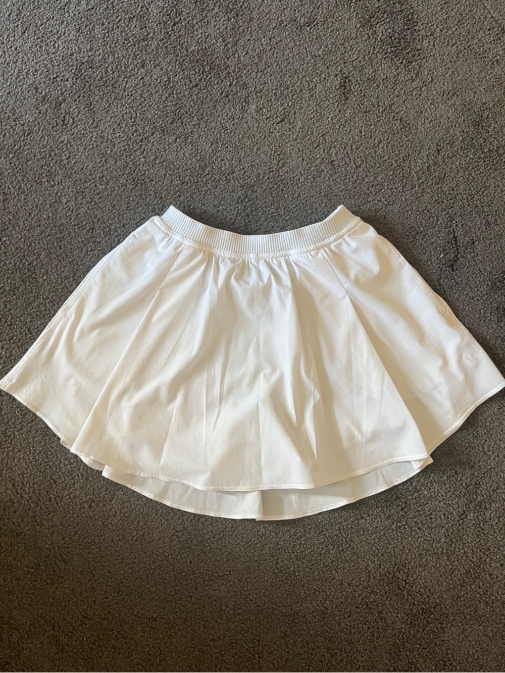 Women's White Layered Skater Skirt
